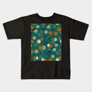 Artistic Flower Pattern Kids T-Shirt